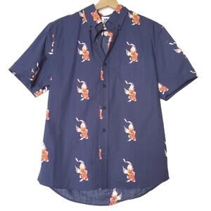 Kennington | Gold Fish Print Button Up Shirt